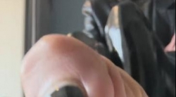 【自费】b站孙圆圆 定制皮裤 黑色高跟鞋 控制 4K