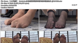 Muxiaolan白色制服褲裝展示短肉絲和短黑絲足