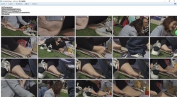 4K-漂亮小少妇草地晾出性感原味的通透短肉丝
